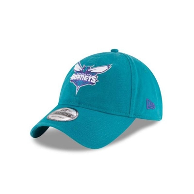 Blue Charlotte Hornets Hat - New Era NBA Core Classic 9TWENTY Adjustable Caps USA3468129